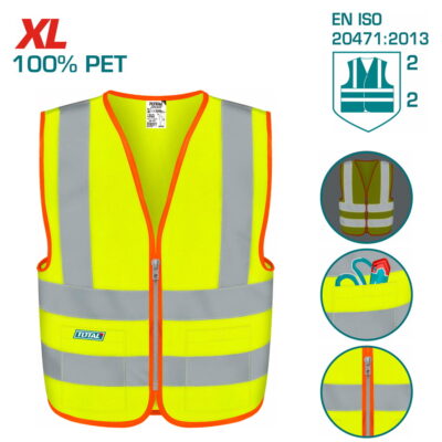 TOTAL ΓΙΛΕΚΟ ΚΙΤΡΙΝΟ ΜΕ H/V ΛΩΡΙΔΕΣ (TSP63XL)
