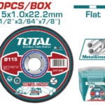 TOTAL ΔΙΣΚΟΣ ΚΟΠΗΣ ΙΝΟΧ/ΜΕΤΑΛΛΟΥ 115 Χ 1mm 50TEM ΣΕ ΠΛΑΣΤΙΚΟ ΚΟΥΤΑΚΙ (TAC20111550)
