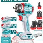 TOTAL ΕΠΑΓΓ. ΔΡΑΠ/ΒΙΔΟ COMPACT ΜΕ 4 ΚΕΦΑΛΕΣ ΜΠΑΤ. Li-ion 20V/66Nm/2Ah/ 2 ΜΠΑΤ BL Motor (TDLI206686E)