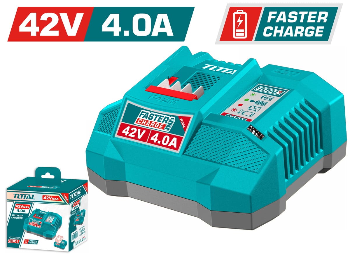 TFCLI42041 TOTAL ΕΠΑΓΓ. ΤΑΧΥΦΟΡΤΙΣΤΗΣ 4Α ΓΙΑ ΜΠΑΤΑΡΙΕΣ Li-ion 42V (TFCLI42041) - Image 1