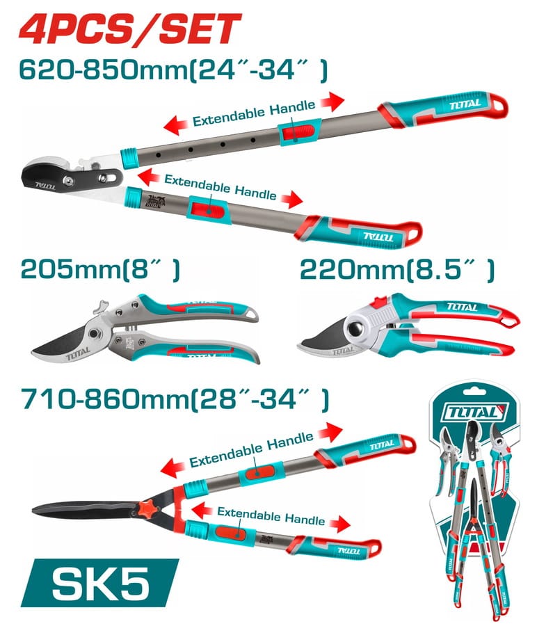 THT1593401 TOTAL ΕΠΑΓΓ. ΣΕΤ ΨΑΛΙΔΙΑ ΚΛΑΔΟΥ 4ΤΕΜ (THT1593401) - Image 1