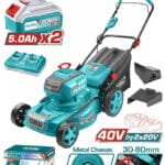 TOTAL ΕΠΑΓΓ. ΜΗΧΑΝΗ ΓΚΑΖΟΝ ΜΠΑΤ. Li-ion 2X20V / 5Ah / 46cm / 2 ΜΠΑΤ BL Motor (TLMLI20186)